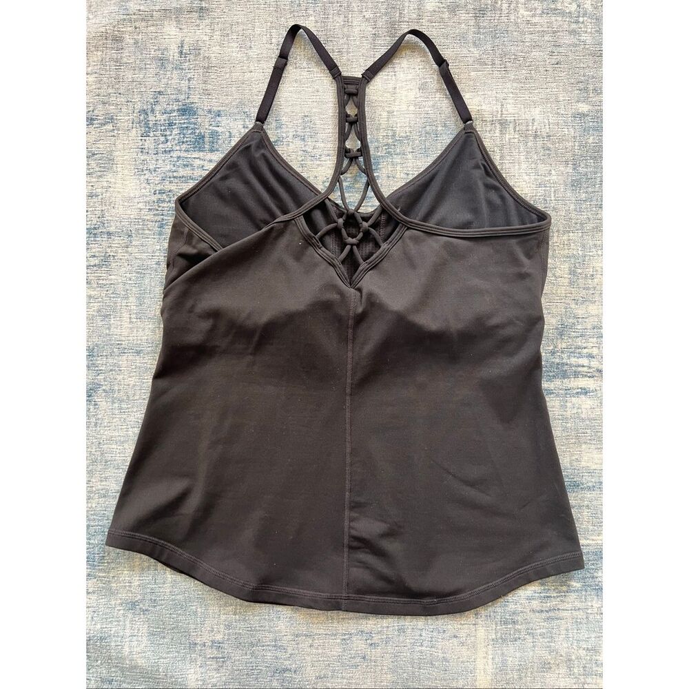 PrAna Black Elixir Cami Athletic Tank Top Women's Large - Picture 3 of 7